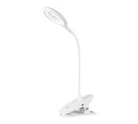 EXTRASTAR 40 LED Desk Lamp 3W, USB Clip On Light with Touch Sensor, Book Light Dimmable 3 Eye-Protecting Modes Adjustable in White