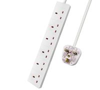 ExtraStar 6 Way Extension Leads 1M white 13A ExtraStar White