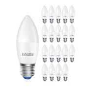 ExtraStar E27 5W Candle LED Bulb C37 Daylight 6500K (Pack of 10) in White ExtraStar White