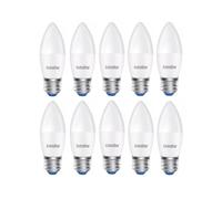 ExtraStar E27 5W Candle LED Bulb C37 Warm White 3000K (Pack of 10) in Yellow ExtraStar Yellow