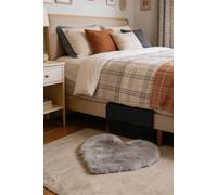 ExtraStar Heart Shaped Fluffy Rug, Ultra Soft Plush Shaggy Rug in Grey | Size: 40 cm x 60 cm ExtraStar Grey 40 cm x 60 cm