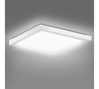 EXTRASTAR LED Ceiling Lights, 24W 2160LM Modern Square Flush LED Ceiling Lamp, 134W Equivalent, Energy Saving Panel Ceiling lamp, Ceiling Light Fitting for Living Room Bedroom - 6500K Daylight
