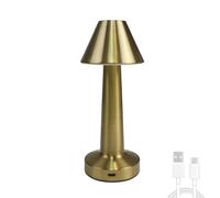 EXTRASTAR LED Desk Lamp Rechargeable, Modern Minimalist Touch Dimming Lamp with Adjustable Brightness Table Lamp, Vintage Style for Bedroom Nightstand & Living Room Decor