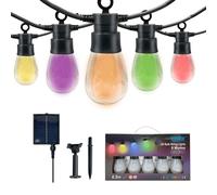 ExtraStar LED Solar Bulb String Lights, 6.5m, 10 bulbs, 8 modes RGBW ExtraStar Multicolor