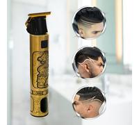 ExtraStar Men's Cordless Professional Clipper with Digital Display, Dragon, USB Rechargeable in Gold ExtraStar Gold