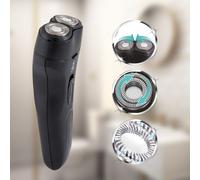 ExtraStar Men's Cordless Professional Shaver, USB Rechargeable, 2 Cutter Head in Black ExtraStar Black