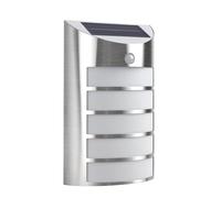 EXTRASTAR Outdoor Wall Lights with Sensor, PIR Lights Outdoor Solar Powered, Stainless Steel IP44 Water Resistant for Front Door Porch Patio Garden Hallway