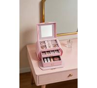 ExtraStar Portable Handbag-Style Jewellery Box with Pink PU Leather ExtraStar Pink