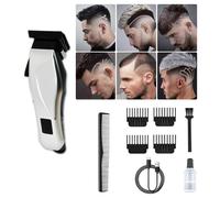 Extrastar Professional Cordless Clipper 7 In 1, Silver, Usb Type-C Rechargeable Silver One Size