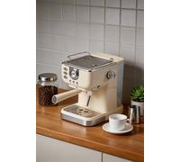 ExtraStar Retro Espresso Machine with 20 Bar Pressure & Milk Frother in Cream ExtraStar Cream