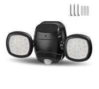 EXTRASTAR Security Lights Outdoor Motion Sensor, Battery Operated Security Light 6500K, IP65 Waterproof Outdoor Security Lighting with Pir for Porch Garage Hallway Garden (600LM)