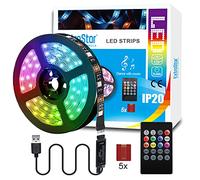 EXTRASTAR TV LED Backlight with Remote Control, 3M RGB LED Strip Light, USB Powered, Adjustable Lighting Kit for TV, Computer, Monitor