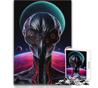Extraterrestrial Alien 1000 Piece Jigsaws for Teenagers Logical Thinking Development Game Great Gift for Meaningful Moments Size 38x52cm