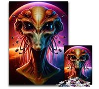 Extraterrestrial Alien1000 Piece Puzzle Paper Jigsaw Puzzles Brain Challenge Game for TeenagersFamily Interaction 1000 PCS(38x26cm)