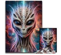 Extraterrestrial AlienAdult Jigsaw Puzzles 1000 Pieces Jigsaw Puzzles BrainChallenging DIY Decorative Game Family Interactive Toy 1000 PCS(75x50cm)