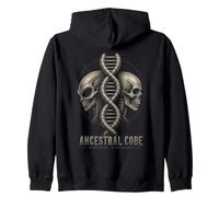 Extraterrestrial Genome Cosmic DNA Alien Evolution Ancestral Zip Hoodie