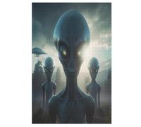 Extraterrestrial Jigsaw Puzzles for Adults 1000 Piece Wooden Puzzle for Kids Challenging Game (78×53cm)