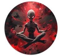 Extraterrestrial Life Puzzle 1000 Piece Jigsaw Circular Jigsaws Adults Kids Puzzles Puzzling Fun Creative Challenge Games Home Decoration 1000pcs (67.5x67.5cm)