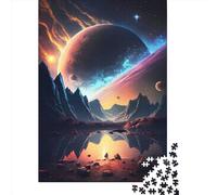 Extraterrestrial Oasis 1000 Pieces Puzzles Wooden Puzzle for Teenager Funny Jigsaw Puzzles 1000pcs (75x50cm)