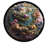 Extraterrestrial Planet Puzzle 1000 Piece Round for Adults Kids Challenge Toy Impossible Educational Games Home Decoration 1000pcs (67.5x67.5cm)