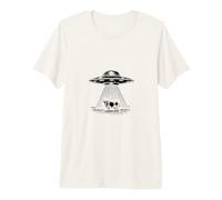 Extraterrestrial UFO Beam Cow Abduction SciFi Retro Premium T-Shirt