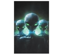 Extraterrestrial Wooden Jigsaw Puzzles for Adults 1000 Piece Puzzle for Kids & Teens, Fun Educational Games for Family Game Night (78×53cm)