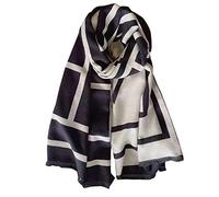 EXTREE Scarfs for Women Pashmina Silky Shawl Wrap for Evening Dressing Blanket Open Front Poncho Cape, A076, 1