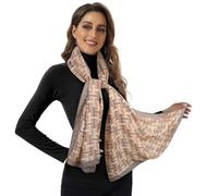 EXTREE Scarfs for Women Pashmina Silky Shawl Wrap for Evening Dressing Blanket Open Front Poncho Cape, Color-a069, 1