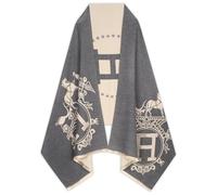 EXTREE Scarfs for Women Pashmina Silky Shawl Wrap for Evening Dressing Blanket Open Front Poncho Cape, A001-grey, 1