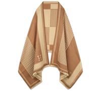 EXTREE Scarfs for Women Pashmina Silky Shawl Wrap for Evening Dressing Blanket Open Front Poncho Cape, Aet-brown, Large