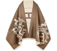 EXTREE Scarfs for Women Pashmina Silky Shawl Wrap for Evening Dressing Blanket Open Front Poncho Cape, Color-a035, 1