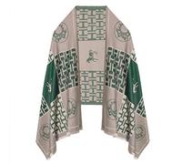 EXTREE Scarfs for Women Pashmina Silky Shawl Wrap for Evening Dressing Horse Scarf Blanket Open Front Poncho Cape, 001-greyish Green, Medium