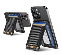 ExtreLife For Magsafe Wallet, Adjustable Stand and Open ID Window, Magnetic Wallet for iPhone 17/16/15/14 Pro Max/14 Pro/14/14 Plus/13/12 Series, 9 Cards, Carbon Black