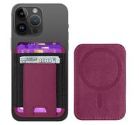 ExtreLife for Magsafe Wallet, Strongest Magnetic Wallet for iPhone 17/16/15/14/13/12 Series, For iPhone Magsafe Wallets, RFID Blocking, Vegan Leather, Fit 7 Cards, Cherry-new