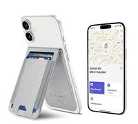 ExtreLife MagSafe Wallet, Work with Apple Find My, Magnetic Phone Wallet Stand for iPhone 17/16/15/14/13/12 Series, 8 Card Holder, RFID Blocking, Rechargeable, Grey