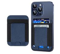 ExtreLife Phone Card Holder, Leather Phone Wallet Stick on, Navy Blue, Navy Blue