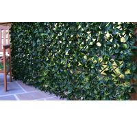 eXtreme Artificial Laurel Leaf Willow Fence Screen On Trellis Hedge Screening Expandable Privacy Screen Wall Panel - H 1M X W 2M
