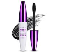 Extreme Big 5D Volume Lash Mascara,Black Silk Fiber Eyelash Lash Volumizing Thickening Volume Mascaras with Big & Soft Brush, No Smudge, False Lash Effect