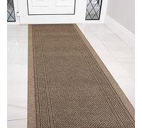 eXtreme Carpet Runner for Hallways, Kitchen, and Living Room | Sturdy, Washable, and Lightweight Custom Length Narrow Rug Runner | Non-Slip Rubber Backed 66cm Wide x 1219cm Long Runner - Aztec Beige