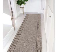 eXtreme Carpet Runner for Hallways, Kitchen, & Living Room | Sturdy, Washable, & Lightweight Custom Length Narrow Rug Runner | Non-Slip Rubber Backed 66cm Wide x 122cm Long Runner - Primavera Beige