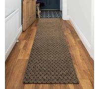 eXtreme Carpet Runner for Hallways, Kitchen, & Living Room | Sturdy, Washable, & Lightweight Custom Length Narrow Rug Runner | Non-Slip Rubber Backed 66cm Wide x 488cm Long Runner - Vectra Brown