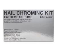 Extreme Chrome nail chroming kit. Get that almost mirror finish nail colour in bright silver.