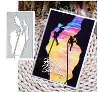 Extreme Climbing Metal Die Cuts,Sport Climb Frame Square Cutting Dies Cut Stencils DIY Scrapbooking Decorative Embossing Paper Scrapbooking Card Making
