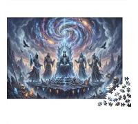 Extreme Cold Skeleton King 1000 Piece Wooden Jigsaw Puzzle,Impossible Challenge,Educational Toy,Wood,Adults & Kids 14+,Home Wall Decor,Gift Idea,Stress Relief (75x50cm)