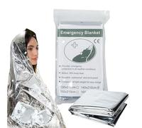 Extreme Cold Survival Blankets - Portable Reflective Gear - Space Blankets for Hiking | For Adults Men Women Camping Hiking Winter Rain Cold Weather Flood