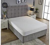 eXtreme Comfort Budget Memory Sprung Mattress - Quilted Cooltouch Straight Line Top Panel - White - 1 - 5ft King Mattress Size Mattress (150cm x 200cm)