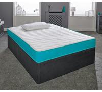 eXtreme Comfort Coil Sprung Hybrid Mattress - Medium Soft Comfort, Cooltouch Breathable Cover - Blue - 1 - European King Size Mattress (160cm x 200cm)