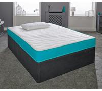 eXtreme Comfort Coil Sprung Hybrid Mattress - Medium Soft Comfort, Cooltouch Breathable Cover - Blue - 1 - European Single Mattress (90cm x 200cm)