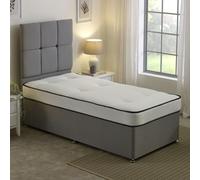 eXtreme Comfort Damask EasyClean Double Life Dual Sided Tufted Mattress - White - 1 - European Single Mattress (90cm x 200cm)