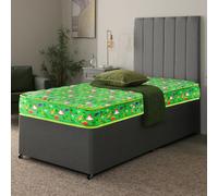 eXtreme Comfort Dreamy Dinosaur Kids Mattress - 16.5cm Deep, Dual-Sided Comfort - Green - 1 - European Small Single Mattress (80cm x 200cm)